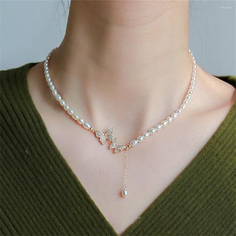 Chains Summer White Imitation Pearl Choker Necklace For Women Girls Dainty Double Rhinestone Butterfly Wedding Party Jewelry
Chains Summer White Imitation Pearl Choker Necklace For Women Girls Dainty Double Rhinestone Butterfly Wedding Party Jewelry