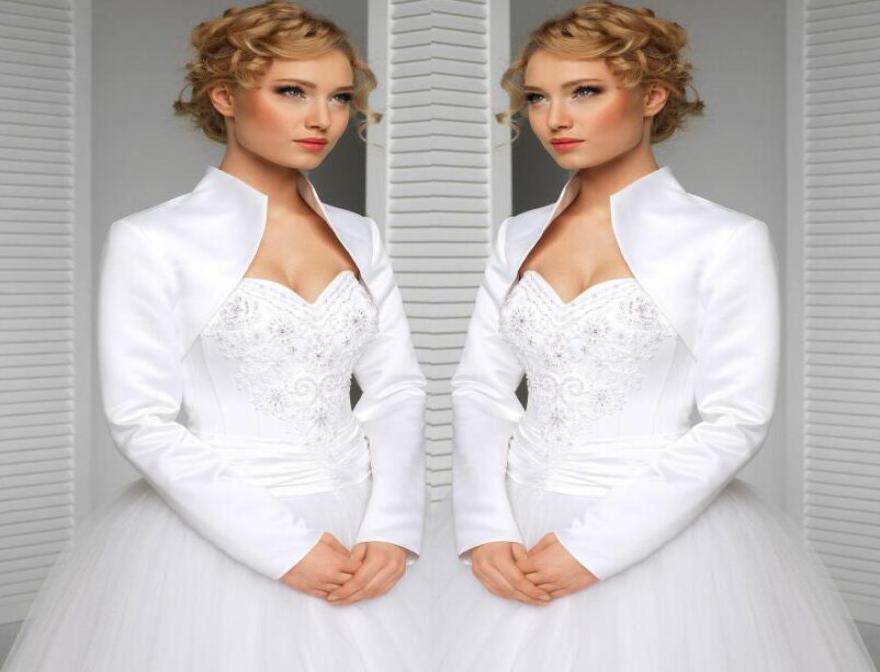real custom made size and color wedding jacket satin long sleeves high collar bride accessories bridal bolero shrug wraps sh8571908, Apricot
real custom made size and color wedding jacket satin long sleeves high collar bride accessories bridal bolero shrug wraps sh8571908, Apricot