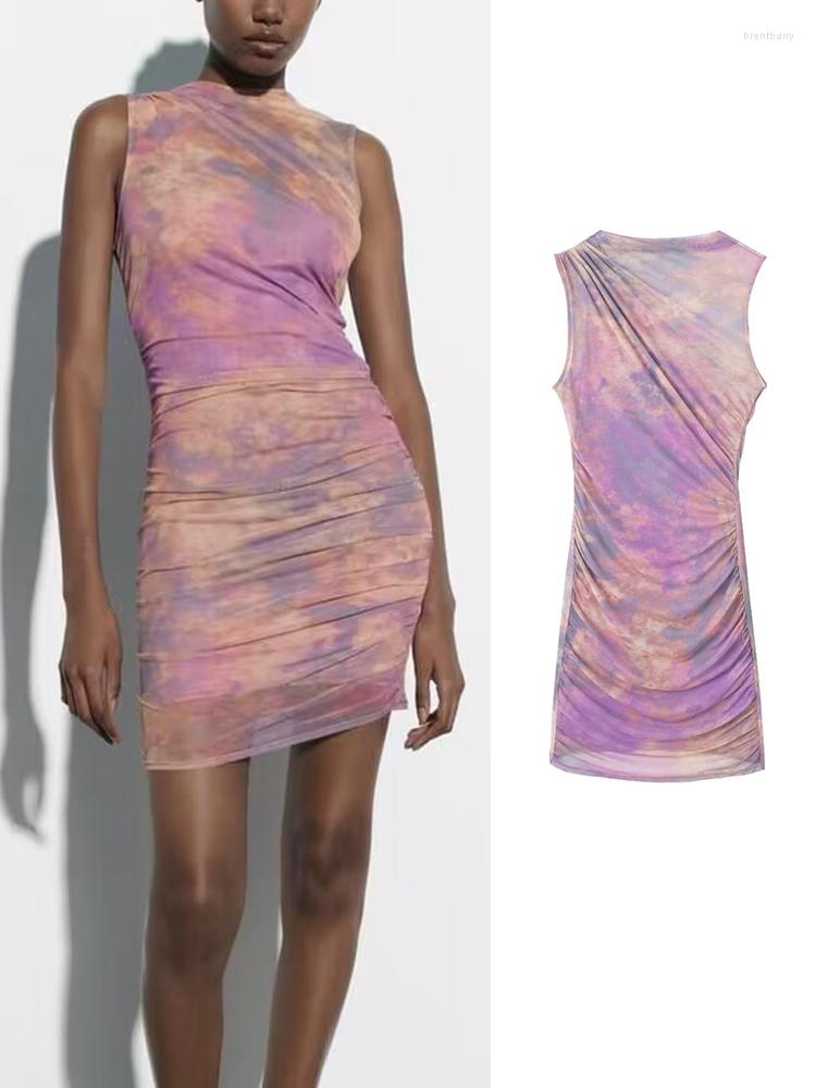 Casual Dresses Print Tulle Dress Woman Folds Short For Women 2023 Stand Collar Sleeveless Female Summer Slim Mini, Purple
Casual Dresses Print Tulle Dress Woman Folds Short For Women 2023 Stand Collar Sleeveless Female Summer Slim Mini, Purple