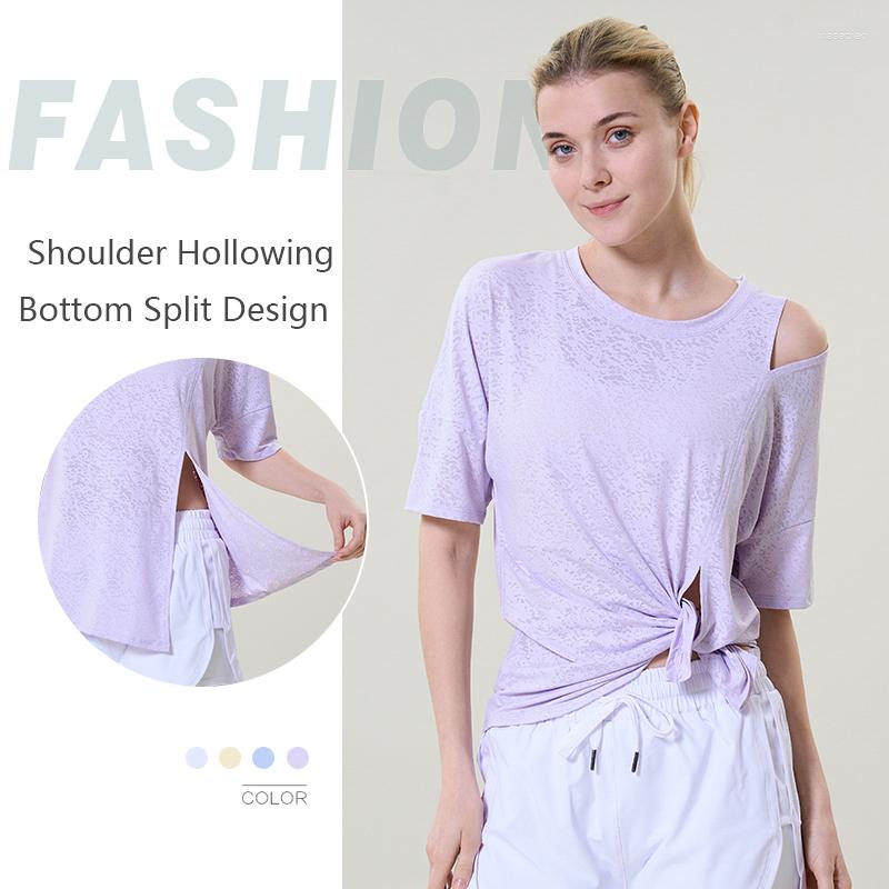 Active Shirts 2023 Women Fitness Sports T-shirt Round Neck Jacquard Tops Summer Loose Short Sleeve Female Gym Running Quick Drying, Smoky purple
Active Shirts 2023 Women Fitness Sports T-shirt Round Neck Jacquard Tops Summer Loose Short Sleeve Female Gym Running Quick Drying, Smoky purple