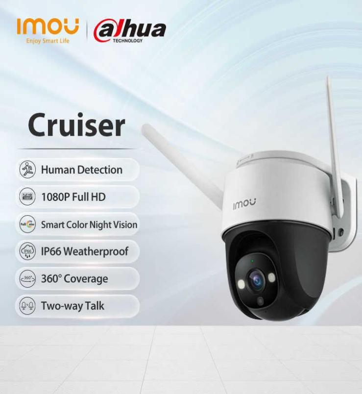 Dahua imou Cruiser WiFi Camera Dual Antenna Outdoor IP67 Weatherproof Audio Recording Camera AI Human Detection Camera H09014488722
Dahua imou Cruiser WiFi Camera Dual Antenna Outdoor IP67 Weatherproof Audio Recording Camera AI Human Detection Camera H09014488722