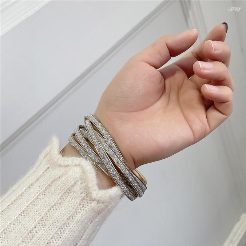 Bangle Gold Plated Multi Strand Statement Wrap For Women Metallic And Crystal Jewelry Ladies Girls Party Gift
Bangle Gold Plated Multi Strand Statement Wrap For Women Metallic And Crystal Jewelry Ladies Girls Party Gift