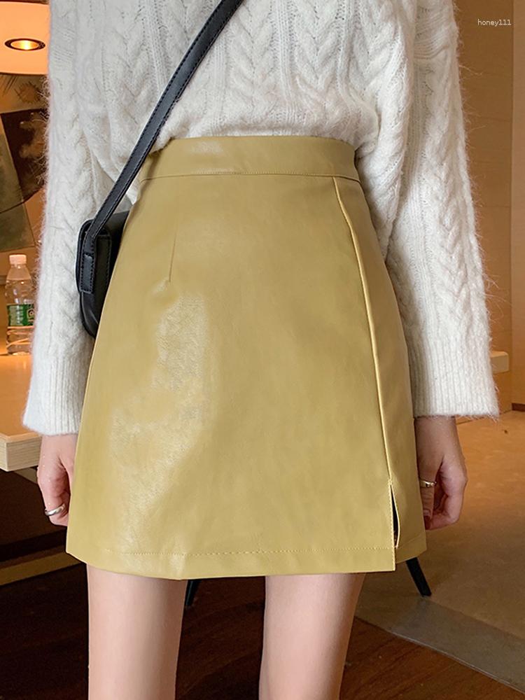 Skirts Short Skirt Female Spring And Autumn Fashion Bag Hip Student Retro Leather High Waist A-line, Black
Skirts Short Skirt Female Spring And Autumn Fashion Bag Hip Student Retro Leather High Waist A-line, Black