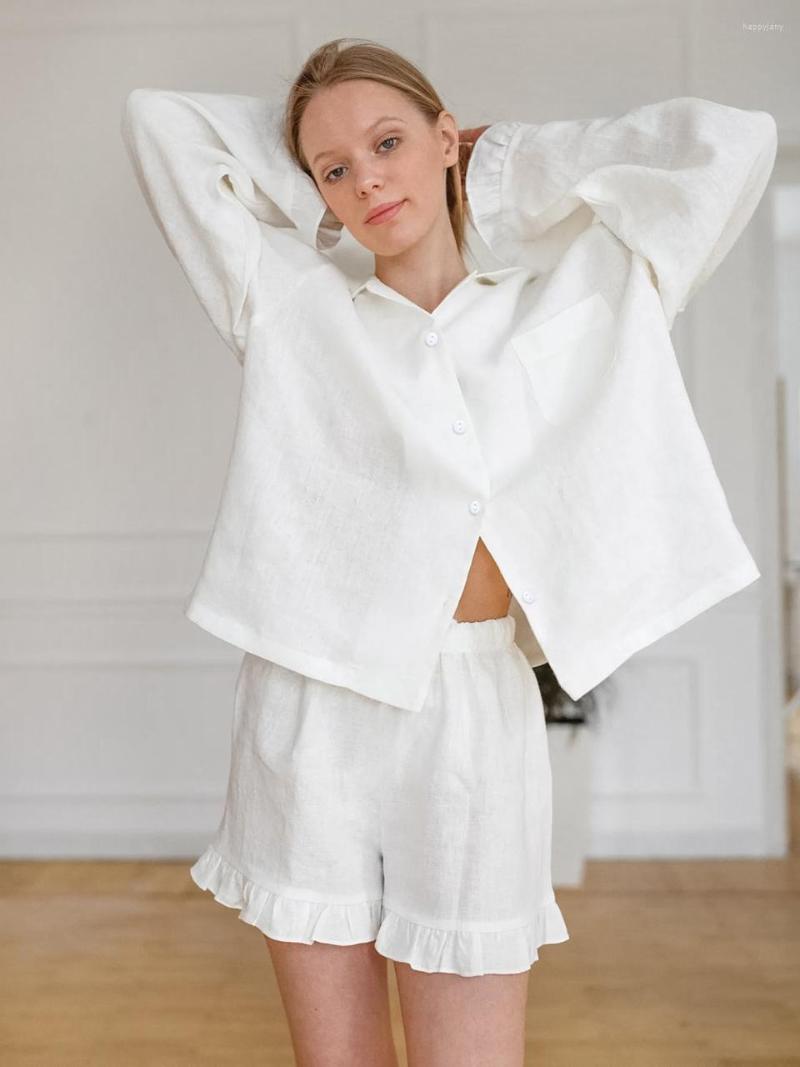 Women' Sleepwear Ruffles Women Pajama Set Flare Sleeve Pure Color Suits With Shorts Turn Down Collar Single Breasted Loungewear, Blue
Women' Sleepwear Ruffles Women Pajama Set Flare Sleeve Pure Color Suits With Shorts Turn Down Collar Single Breasted Loungewear, Blue