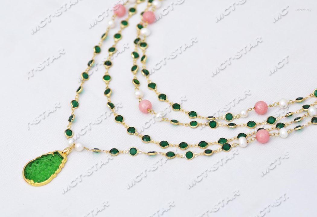 Pendant Necklaces Z11754 4Row 26'' White Pearl Green Red Crystal Chain Necklace Jade Handmade Vintage Party Style Women Jewelry
Pendant Necklaces Z11754 4Row 26'' White Pearl Green Red Crystal Chain Necklace Jade Handmade Vintage Party Style Women Jewelry
