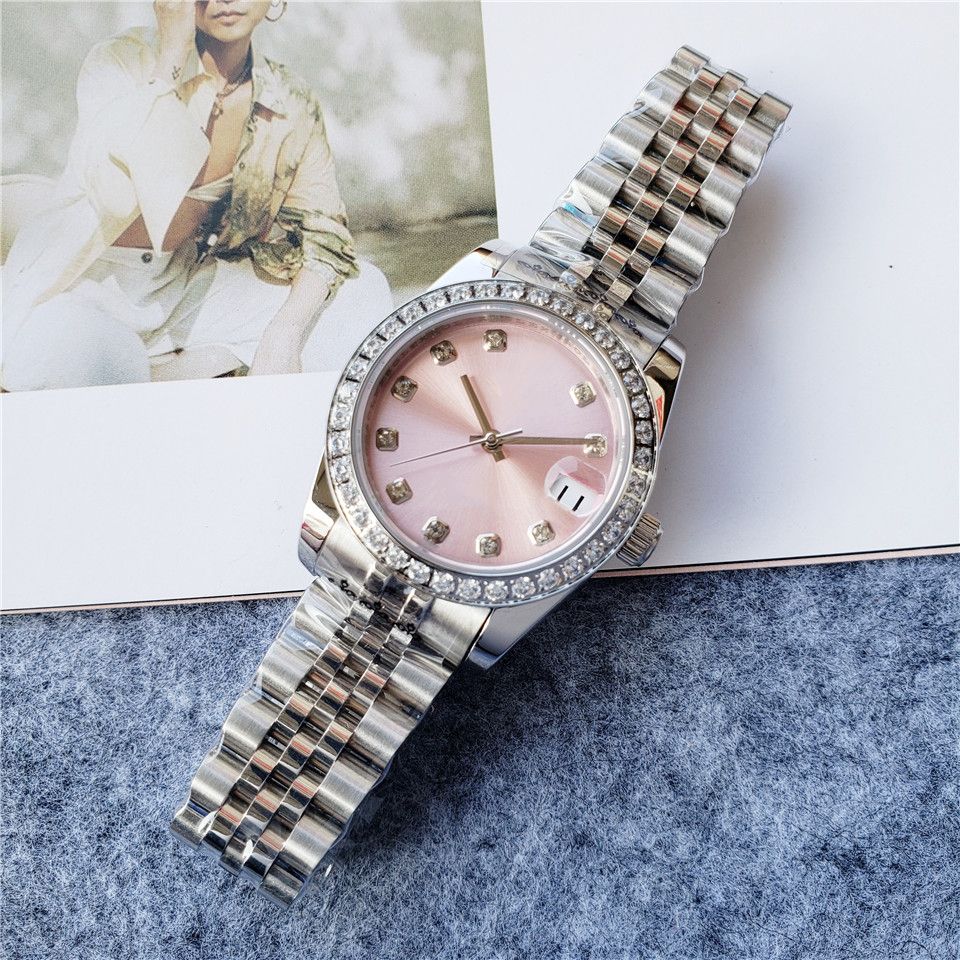 Women'S 31mm Diamond watches high quality Automatic Mechanical Movement Stainless Steel Strap Watches, C3
Women'S 31mm Diamond watches high quality Automatic Mechanical Movement Stainless Steel Strap Watches, C3