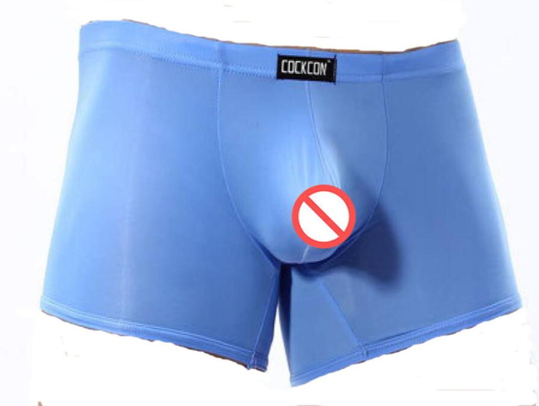 Whole COCKCON Mens Underwear Transparent Boxer Shorts Ultra Thin Ice Silk Shorts LowRise Male Sexy Pants4605253, Blue
Whole COCKCON Mens Underwear Transparent Boxer Shorts Ultra Thin Ice Silk Shorts LowRise Male Sexy Pants4605253, Blue