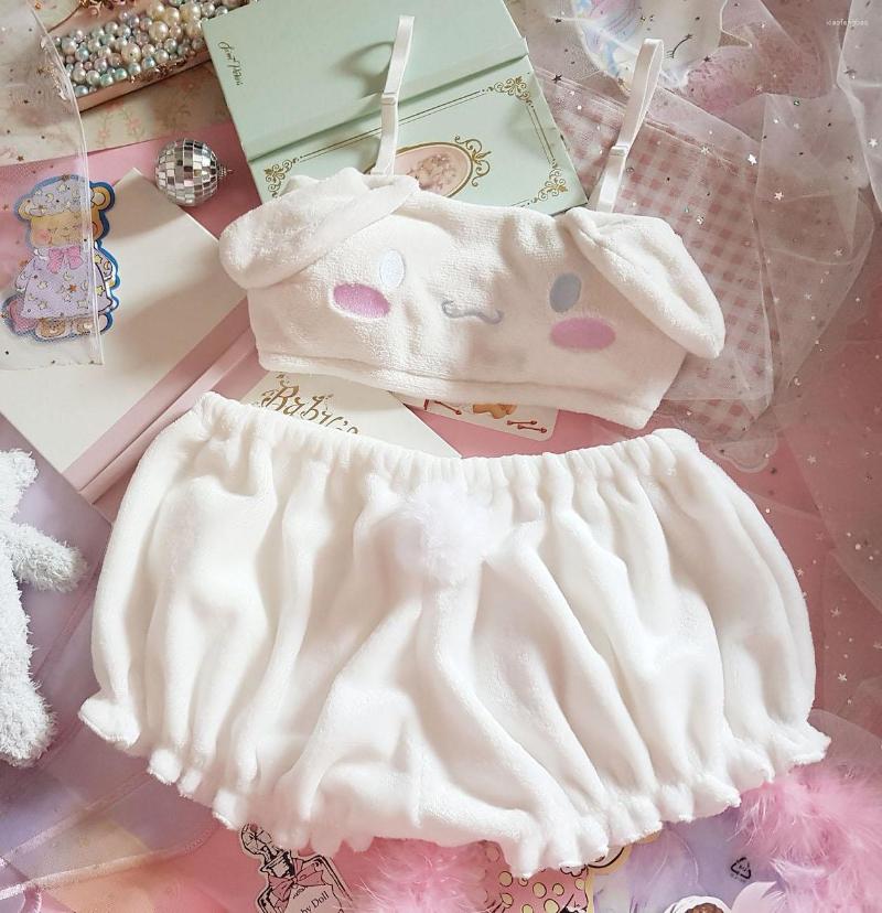 Bras Sets Black Maid Bowknot Underwear No Steel Ring Milk Silk Bra Set Thong Girls Lingerie Briefs Cute Plush Dog Tube Top, As picture show
Bras Sets Black Maid Bowknot Underwear No Steel Ring Milk Silk Bra Set Thong Girls Lingerie Briefs Cute Plush Dog Tube Top, As picture show