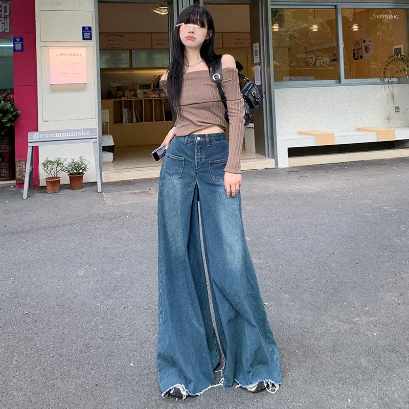 Women's Jeans 2023 Women Spring Vintage Harajuku High Waist Wide Leg Pants Fashion Loose Jean Straight Pant Denim Trousers Female P023, Blue
Women's Jeans 2023 Women Spring Vintage Harajuku High Waist Wide Leg Pants Fashion Loose Jean Straight Pant Denim Trousers Female P023, Blue