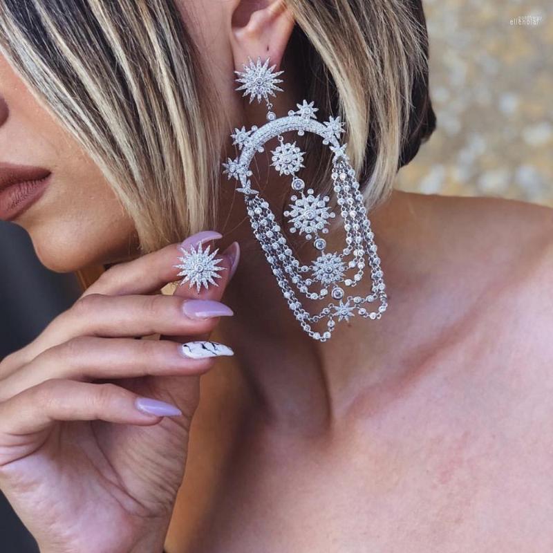 Dangle Earrings HIBRIDE Luxury Design Full Cubic Zirconia Pave Bridal For Women Girl Party Gift Bijoux E-572
Dangle Earrings HIBRIDE Luxury Design Full Cubic Zirconia Pave Bridal For Women Girl Party Gift Bijoux E-572