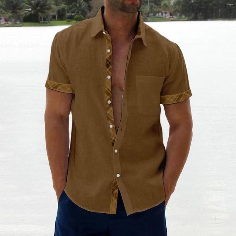 Men' Casual Shirts Men' Short-Sleeved Faux Cotton Linen Summer Solid Color Turn-Down Collar Quick Drying Beach Style Plus Size, White
Men' Casual Shirts Men' Short-Sleeved Faux Cotton Linen Summer Solid Color Turn-Down Collar Quick Drying Beach Style Plus Size, White
