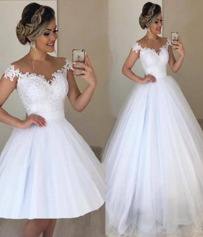 2 in 1 Elegant Lace Beads A Line Wedding Dresses With Detachable Tulle Skirt Sheer Cap Sleeves Lace Bridal Dress Vestido de Noiva 8820736, Pink
2 in 1 Elegant Lace Beads A Line Wedding Dresses With Detachable Tulle Skirt Sheer Cap Sleeves Lace Bridal Dress Vestido de Noiva 8820736, Pink