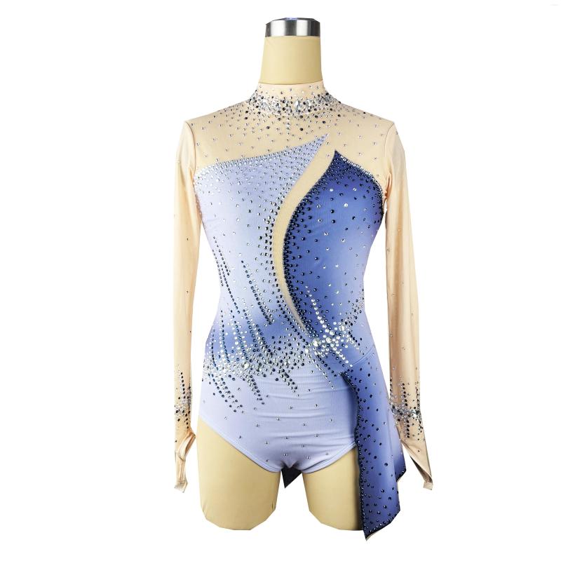 Stage Wear Blue Figure Skating Dress Long-Sleeved Ice Skirt Spandex, Picture shown
Stage Wear Blue Figure Skating Dress Long-Sleeved Ice Skirt Spandex, Picture shown