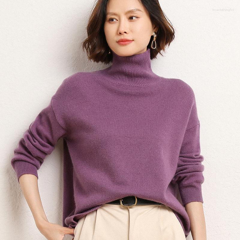 Women's Sweaters High Collar Pure Woolen Sweater Women's Loose Thickened Solid Warm Long Sleeve With Knitted Undercoat Top, Green
Women's Sweaters High Collar Pure Woolen Sweater Women's Loose Thickened Solid Warm Long Sleeve With Knitted Undercoat Top, Green