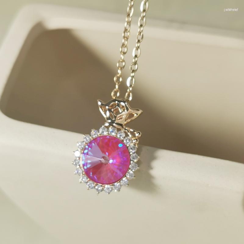Chains Trending Womens Neckalce Fashion Round Pendant Necklace Made With Austrian Crystal For Girls Wedding Party Jewellery GiftChains Gord2
Chains Trending Womens Neckalce Fashion Round Pendant Necklace Made With Austrian Crystal For Girls Wedding Party Jewellery GiftChains Gord2