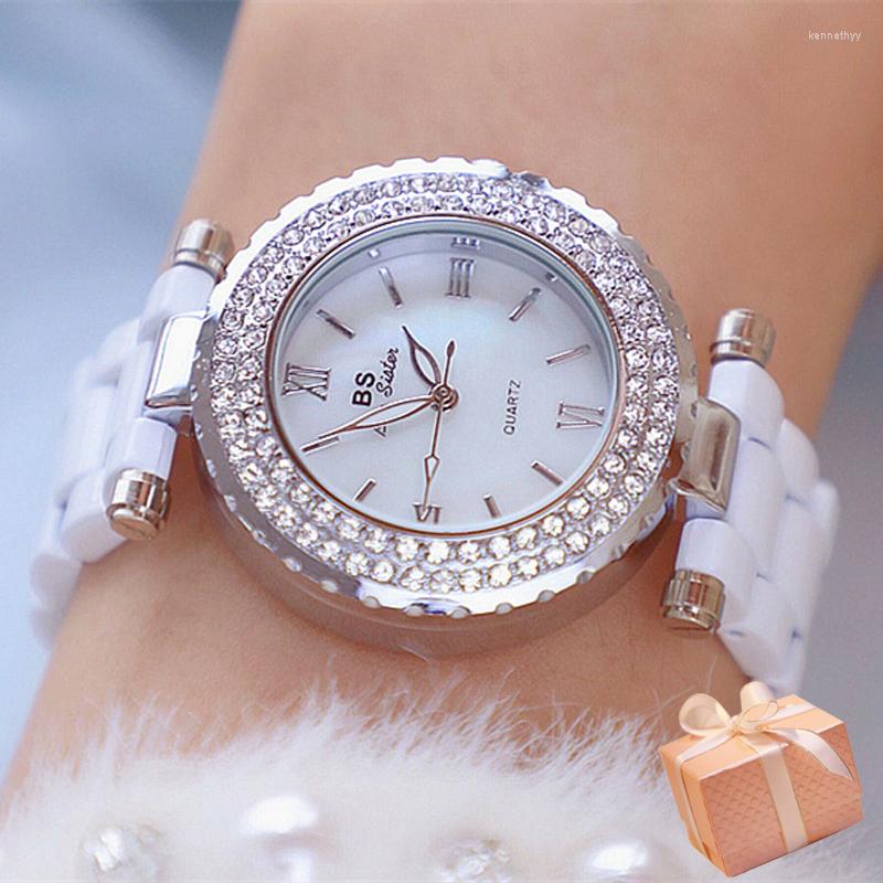 Wristwatches BS Bee Sister Ceramic Diamond Bracelet Watch For Women Waterproof Dress Ladies 2023, White
Wristwatches BS Bee Sister Ceramic Diamond Bracelet Watch For Women Waterproof Dress Ladies 2023, White