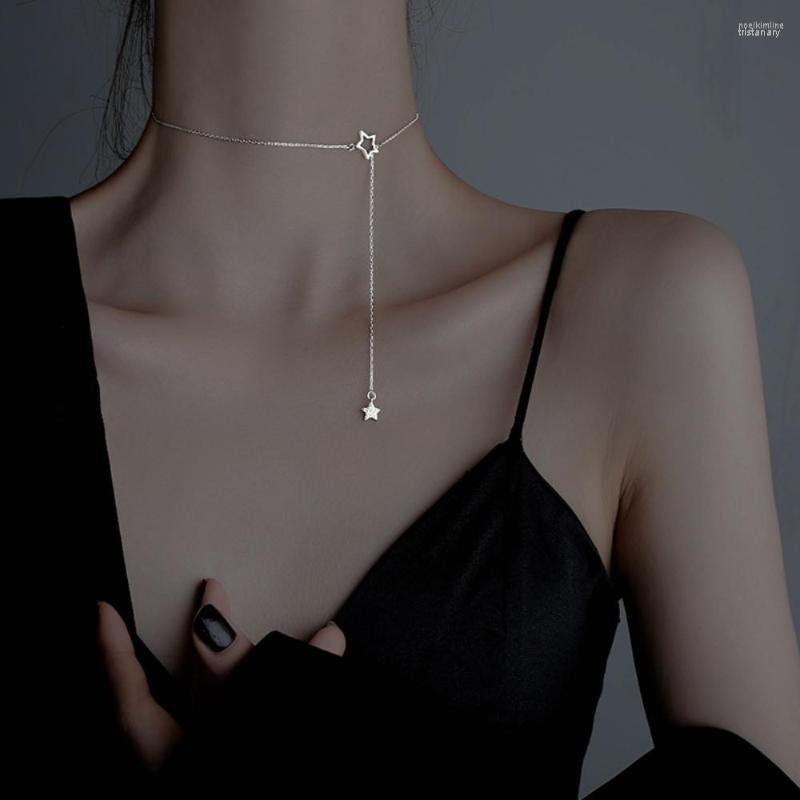 Chains Fashion Hollow-out Design Glitter Star Necklace With Female Fringe Clavicle Chain Choker Birthday Gifts Jewelry
Chains Fashion Hollow-out Design Glitter Star Necklace With Female Fringe Clavicle Chain Choker Birthday Gifts Jewelry