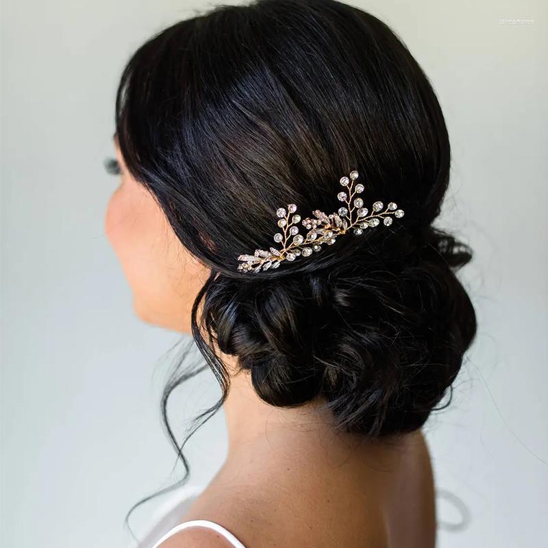 Hair Clips Fashion Rose Gold Silver Color Leaf Wedding Accessories Rhinestone Pins Bridal Women Headpiece Jewelry
Hair Clips Fashion Rose Gold Silver Color Leaf Wedding Accessories Rhinestone Pins Bridal Women Headpiece Jewelry