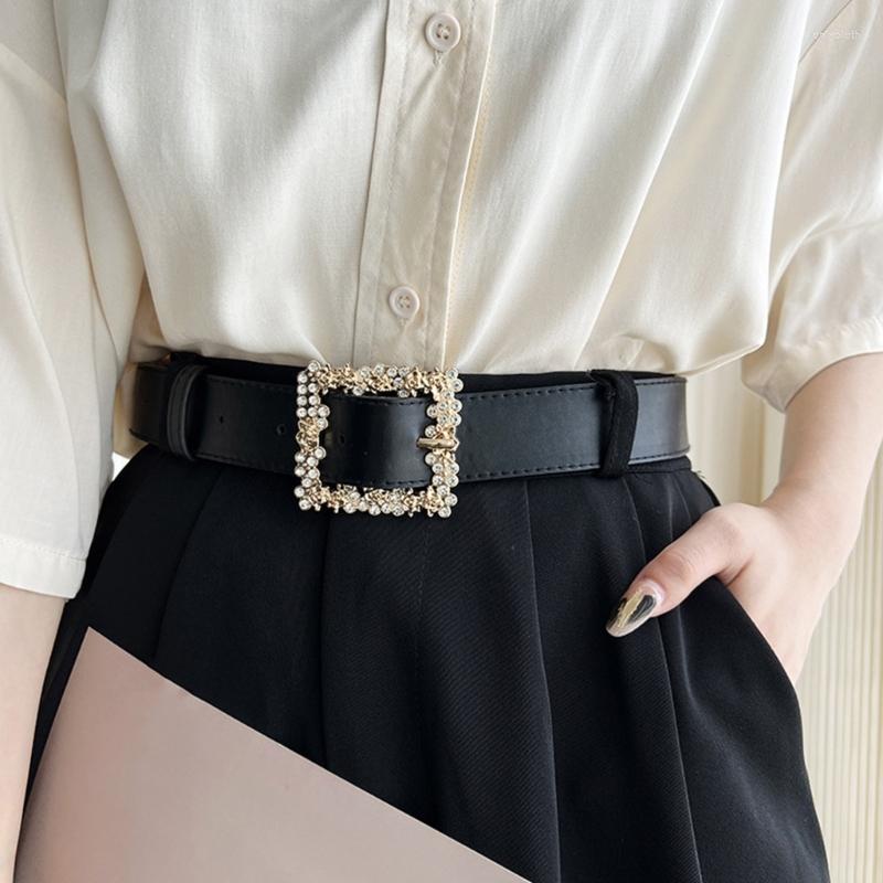 Belts Daily Commute Woman With Rhinestone Square Buckle Pin Waist Belt Nightclub Dresses Skirt Coat Waistband, Bk
Belts Daily Commute Woman With Rhinestone Square Buckle Pin Waist Belt Nightclub Dresses Skirt Coat Waistband, Bk