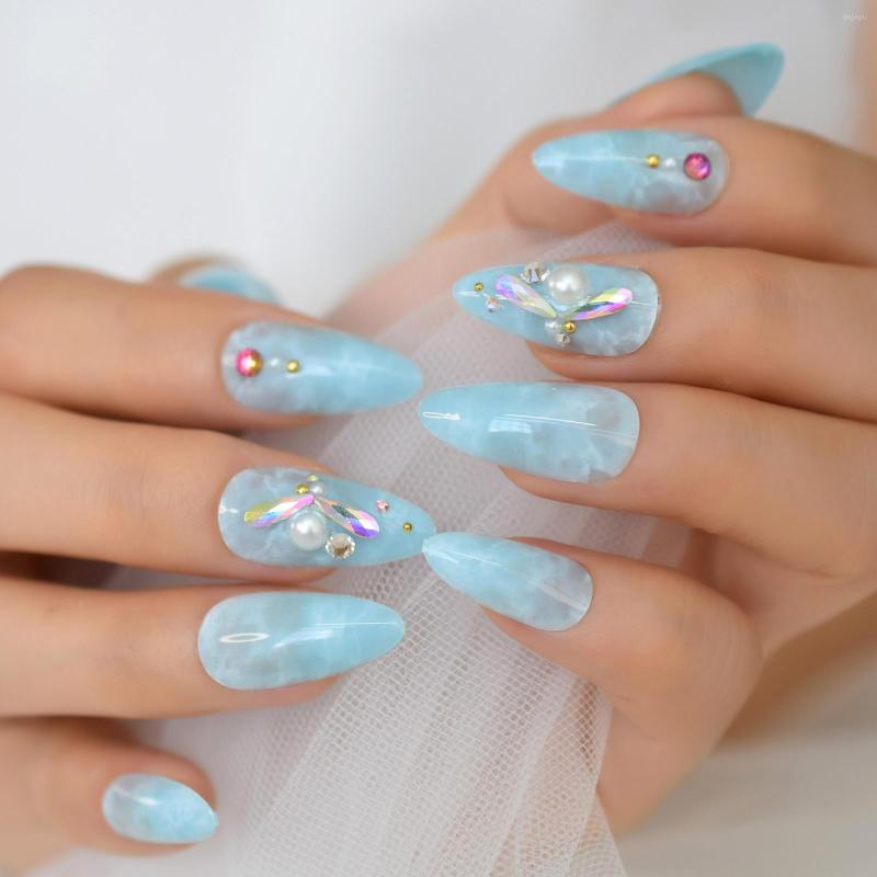 False Nails Jewelry Medium Almond Sharp Fake Diamond Rhinestone Pearl Full Cover Fingernail Tips Pre Designs Wave Pattern Wholesale Manicure, L6058
False Nails Jewelry Medium Almond Sharp Fake Diamond Rhinestone Pearl Full Cover Fingernail Tips Pre Designs Wave Pattern Wholesale Manicure, L6058