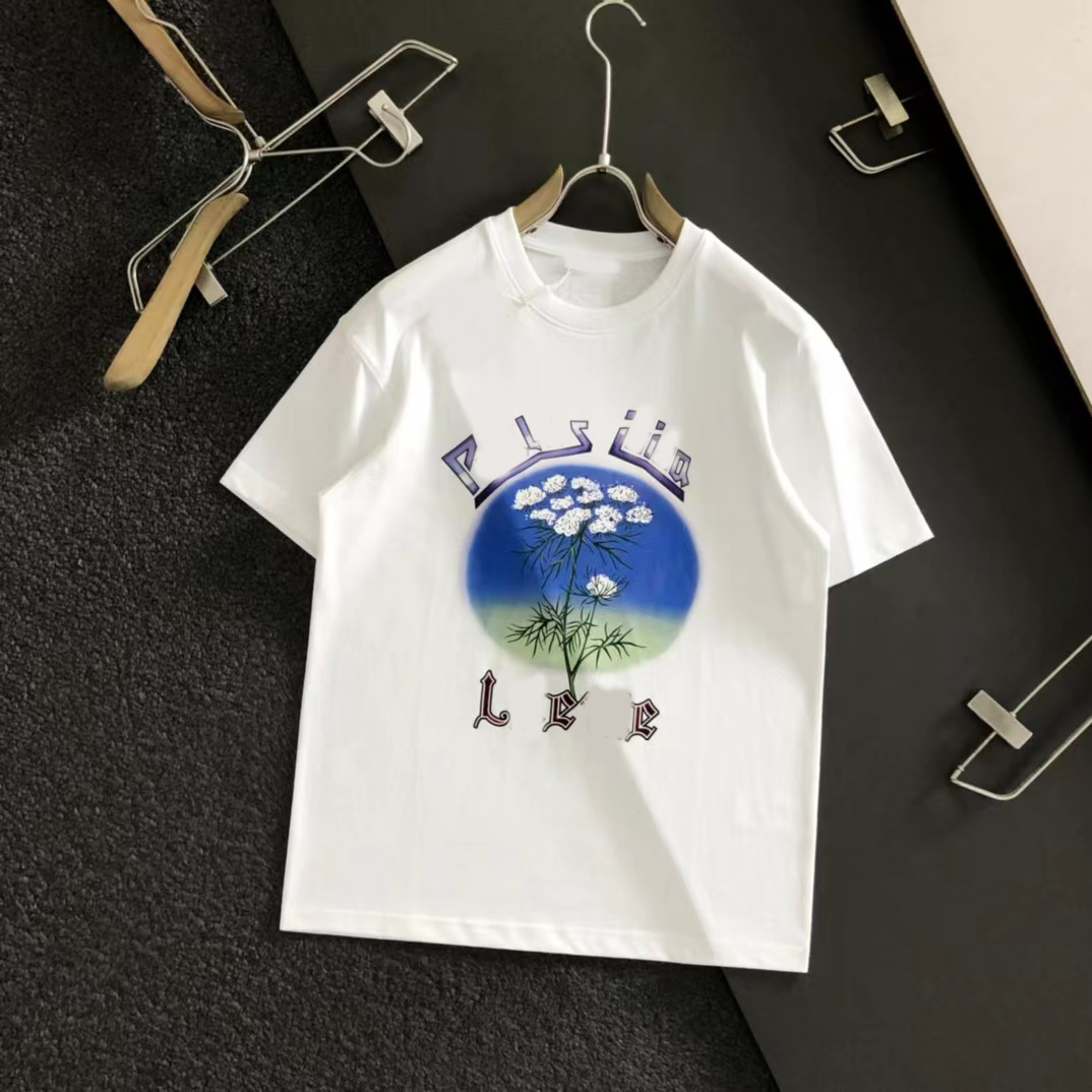 23SS designer summer two-color flower round neck short-sleeved T-shirt couple fashion all-match half-sleeved top, Black
23SS designer summer two-color flower round neck short-sleeved T-shirt couple fashion all-match half-sleeved top, Black