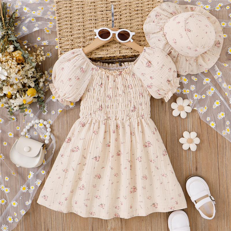 Girl Dresses Children Baby Summer Clothes Korean Fashion Short Sleeve Cotton Floral Princess Dress Sunhat Little Girls Clothing Sets, Picture shown
Girl Dresses Children Baby Summer Clothes Korean Fashion Short Sleeve Cotton Floral Princess Dress Sunhat Little Girls Clothing Sets, Picture shown