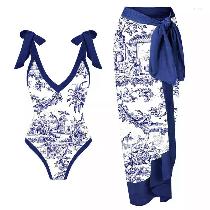 Women' Swimwear One-Piece Women' Swimsuit Retro Drawstring V-Neck Summer Femal Clothing Bathing Suit Printed Bodysuit Swimsuits, Wrap skirt 1
Women' Swimwear One-Piece Women' Swimsuit Retro Drawstring V-Neck Summer Femal Clothing Bathing Suit Printed Bodysuit Swimsuits, Wrap skirt 1