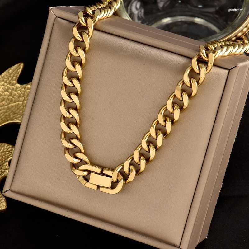 Chains Colorless 316L Stainless Steel Clasp Thick Chain Pure Necklace Without Pendant Hip Hop Fashion Simple Female Gift Jewelry
Chains Colorless 316L Stainless Steel Clasp Thick Chain Pure Necklace Without Pendant Hip Hop Fashion Simple Female Gift Jewelry