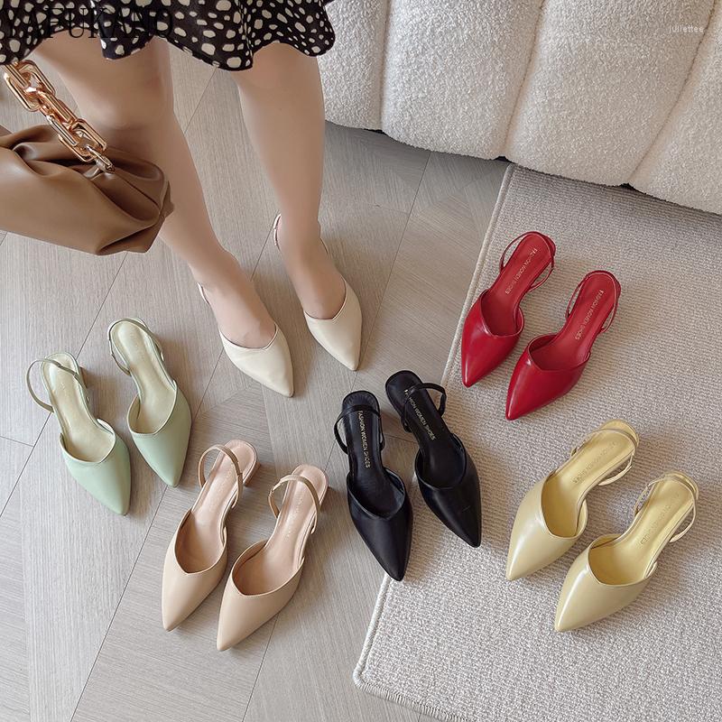 Sandals Summer Women Simple Pointed Toe Mid Heel Block High Heels Fashion Slingback Pumps Elegant Party Dress Shoes 6 Color, Red
Sandals Summer Women Simple Pointed Toe Mid Heel Block High Heels Fashion Slingback Pumps Elegant Party Dress Shoes 6 Color, Red