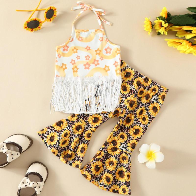 Clothing Sets Toddler Kids Girls Clothes Casual Beach Sunflowers Floral Sleeveless Top Bell Bottoms Pants 2PCS Outfits Set, Yellow
Clothing Sets Toddler Kids Girls Clothes Casual Beach Sunflowers Floral Sleeveless Top Bell Bottoms Pants 2PCS Outfits Set, Yellow
