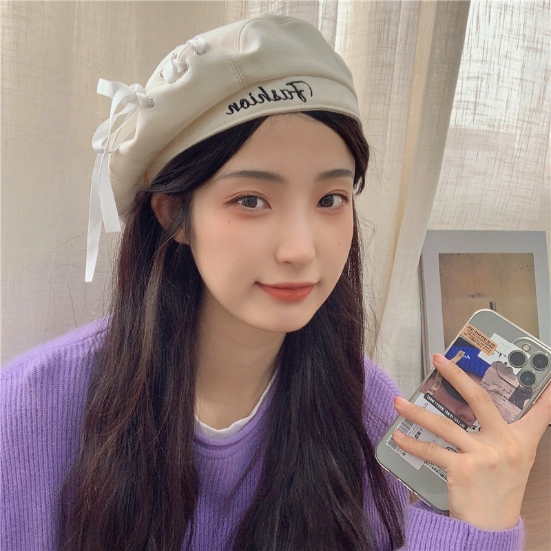 Korean Designer Bow Beret Hats for Women 2022 Embroidered Letter Retro Painter Caps Temperament Ins Popular Octagonal Berets
Korean Designer Bow Beret Hats for Women 2022 Embroidered Letter Retro Painter Caps Temperament Ins Popular Octagonal Berets