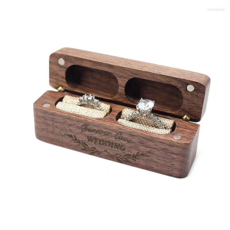 Jewelry Pouches Wedding Ring Box Walnut Pair Storage Packaging Gift Rectangle-shaped Wooden Ear Stud Earrings
Jewelry Pouches Wedding Ring Box Walnut Pair Storage Packaging Gift Rectangle-shaped Wooden Ear Stud Earrings