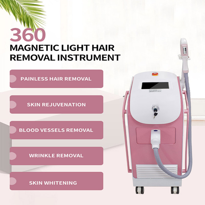 2023 New Design Cheap Price One Handle 360 Freezing Point 530nm 480nm 640nm Wavelength Opt Laser Hair Removal Machine