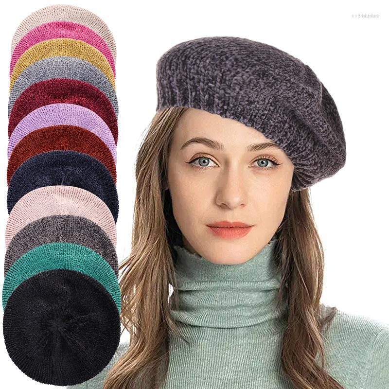 Berets 2023 Multi-colored Women Beret Hat Fashion Knitted Winter Warm Bonnet Ladies Casual Solid Color Beanies Caps
Berets 2023 Multi-colored Women Beret Hat Fashion Knitted Winter Warm Bonnet Ladies Casual Solid Color Beanies Caps