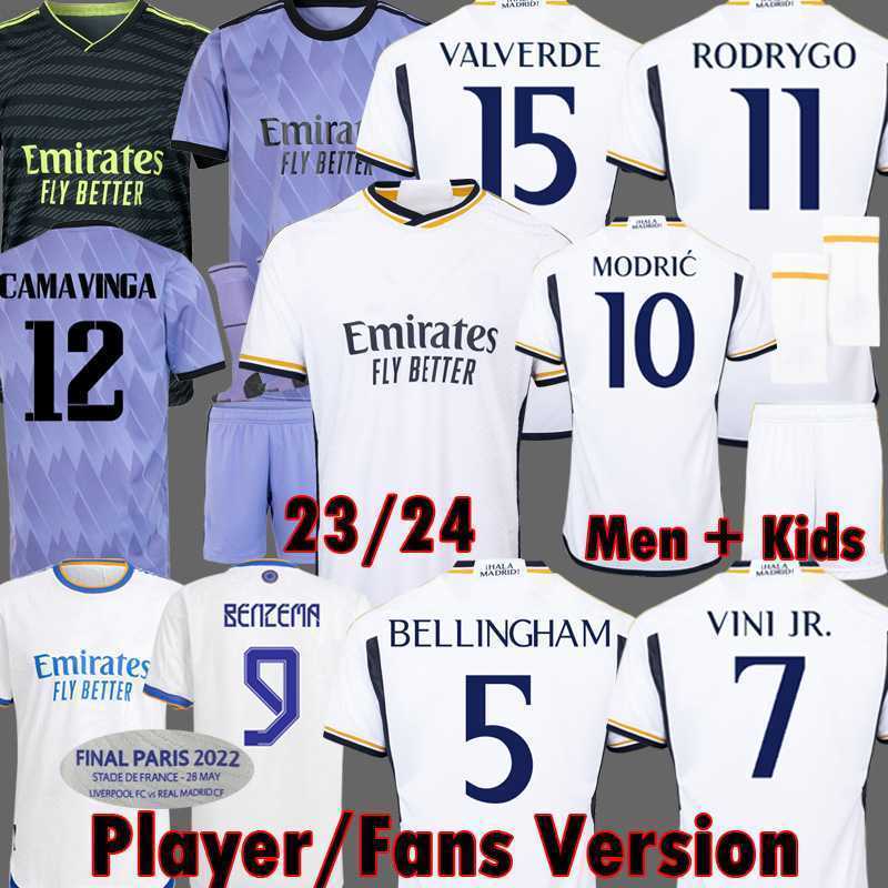VINI JR jerseys 22 23 24 BELLINGHAM soccer reAL mADRIds BENZEMA finals champions 14 football shirt Player Version MODRIC RODRYGO camiseta kids kit 2023 2024 uniforms, Home
VINI JR jerseys 22 23 24 BELLINGHAM soccer reAL mADRIds BENZEMA finals champions 14 football shirt Player Version MODRIC RODRYGO camiseta kids kit 2023 2024 uniforms, Home