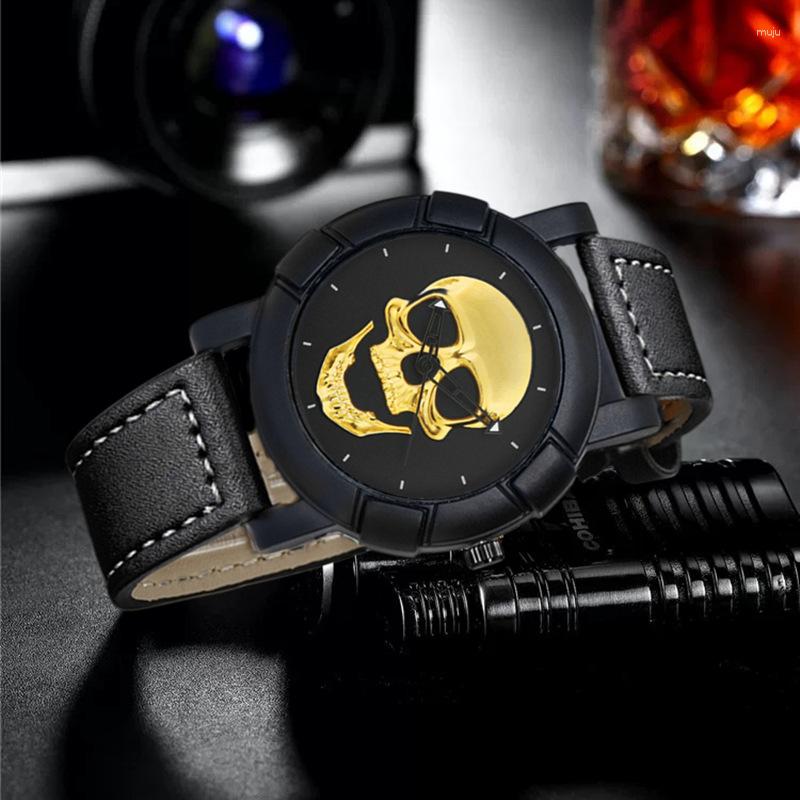 Wristwatches Men Watch 2023 Fashion Punk Style Skull Leather Quartz Clock Male Casual Military Sports Wristwatch Relogio Masculino Analog, Sale
Wristwatches Men Watch 2023 Fashion Punk Style Skull Leather Quartz Clock Male Casual Military Sports Wristwatch Relogio Masculino Analog, Sale