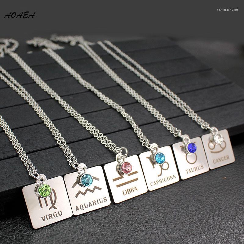 Pendant Necklaces 12 Constellations Necklace Zodiac Signs Austrian Crystal Lucky Birth Stone Stainless Jewelry Birthday
Pendant Necklaces 12 Constellations Necklace Zodiac Signs Austrian Crystal Lucky Birth Stone Stainless Jewelry Birthday