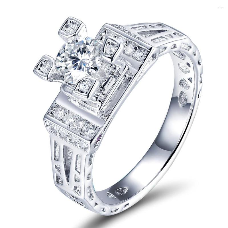 Cluster Rings Luxury Women Ring 925 Sterling Silver Noble Moissanite Wedding Jewelry Accessories Gift For Girl Lady Party
Cluster Rings Luxury Women Ring 925 Sterling Silver Noble Moissanite Wedding Jewelry Accessories Gift For Girl Lady Party