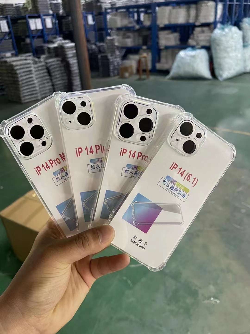 I17 1.5MM Fine Hole Shockproof Soft TPU Case For Iphone 17 Air 16E 16 15 Plus 14 13 12 Pro Max 11 Pro Max XR XS MAX X 8 7 6 Anti Fall Airbag Four Corn