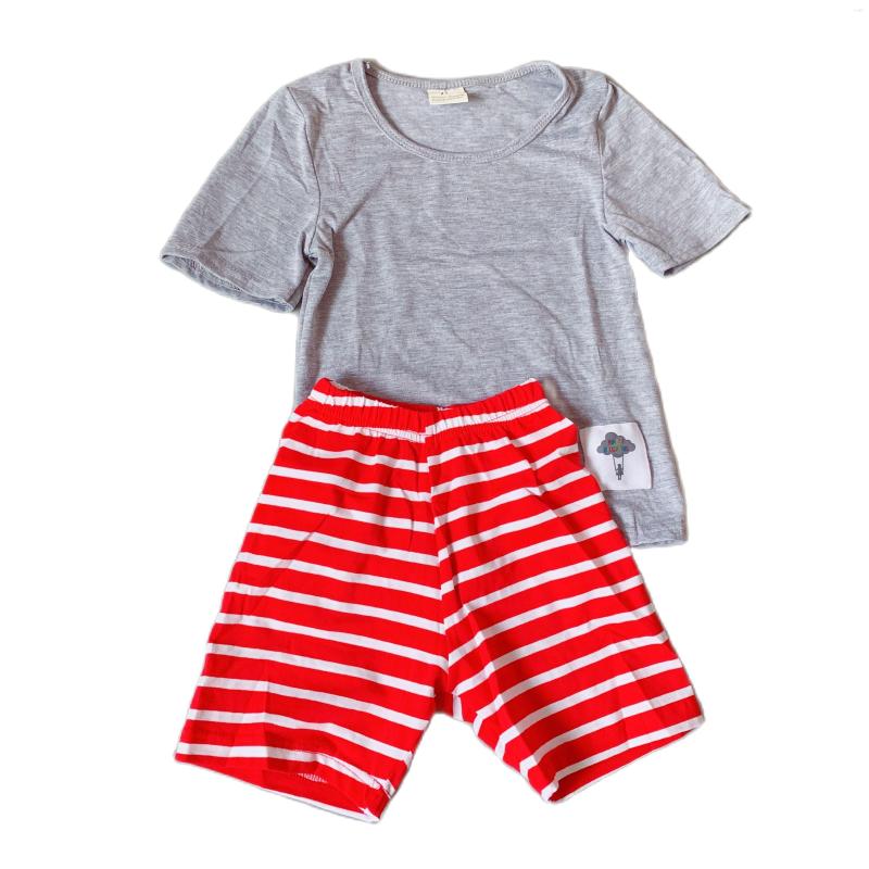 Clothing Sets Summer Boy's Short Sleeve Suit Solid Color T-Shirt And Stripe For Kids, Sky blue
Clothing Sets Summer Boy's Short Sleeve Suit Solid Color T-Shirt And Stripe For Kids, Sky blue