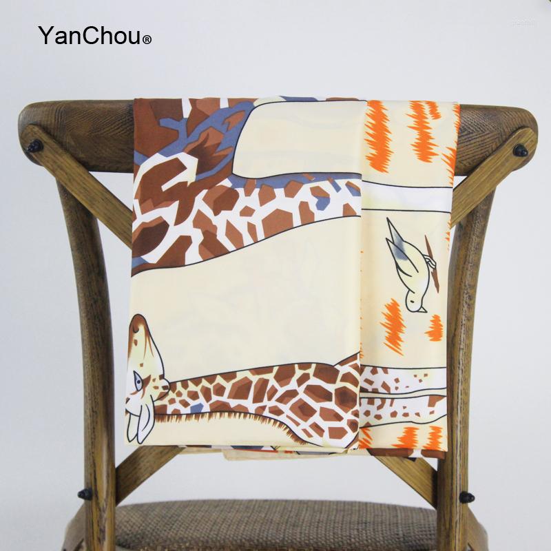 Scarves Designer Head Satin Scarf Female Silk Foulard Luxe Women Scarfs Headwrap Animal Print Scarves"Les Giraffes"
Scarves Designer Head Satin Scarf Female Silk Foulard Luxe Women Scarfs Headwrap Animal Print Scarves"Les Giraffes"