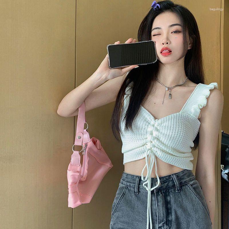 Women's Tanks Knitted Small Camisole Women's Inner Wear Summer 2023 Design Sense Niche Drawstring Bottoming Top Crop Women, Blue
Women's Tanks Knitted Small Camisole Women's Inner Wear Summer 2023 Design Sense Niche Drawstring Bottoming Top Crop Women, Blue
