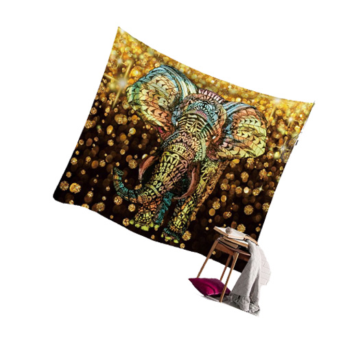 150 200cm ethnic indian tapestry Thailand elephant wall hanging boho decor animal print tapestries cloth bedspread modern tenture 2580914