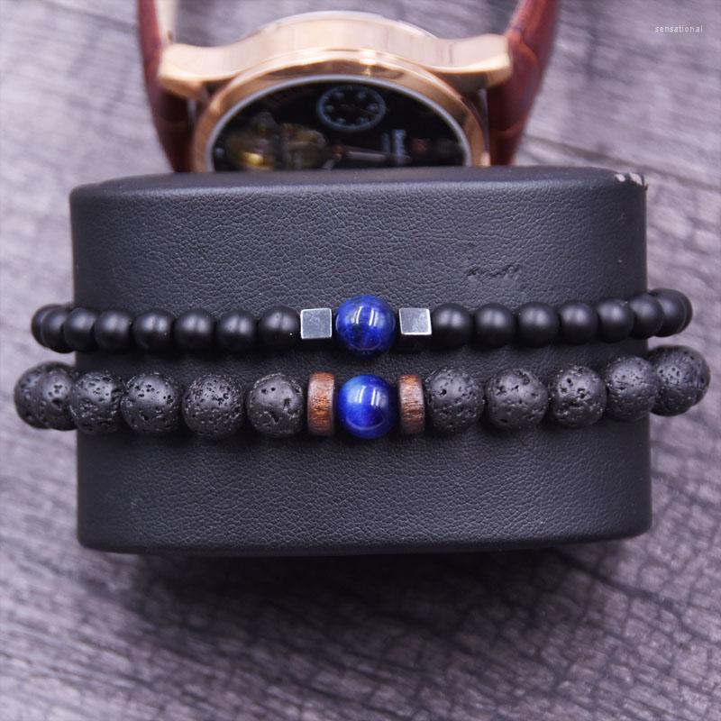 Strand 2pcs/sets Men Bracelet Natural Tiger Eye Beads Chakra Lava Stone Bracelets For Women Jewelry Gift
Strand 2pcs/sets Men Bracelet Natural Tiger Eye Beads Chakra Lava Stone Bracelets For Women Jewelry Gift