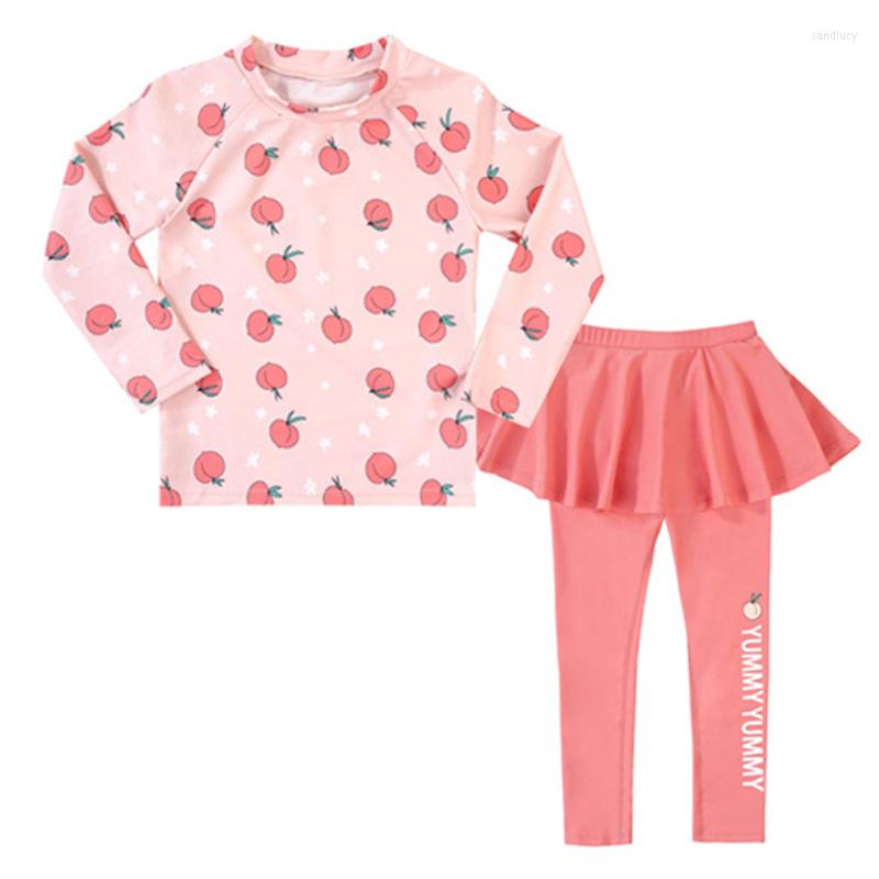 Women's Swimwear Girl Two Pieces Suit Children Long Sleeve Pant Swimsuit 2023 Kid Cute Peach Print Beachwear Bathing, See the picture
Women's Swimwear Girl Two Pieces Suit Children Long Sleeve Pant Swimsuit 2023 Kid Cute Peach Print Beachwear Bathing, See the picture
