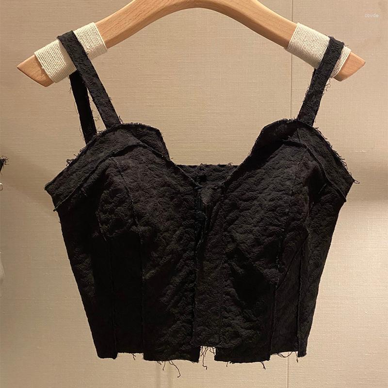 Women' Tanks 2023 Women Top Quality Dark Wind Sexy Suspender Bra Wrap Waist Spring And Summer Fashion, Black
Women' Tanks 2023 Women Top Quality Dark Wind Sexy Suspender Bra Wrap Waist Spring And Summer Fashion, Black