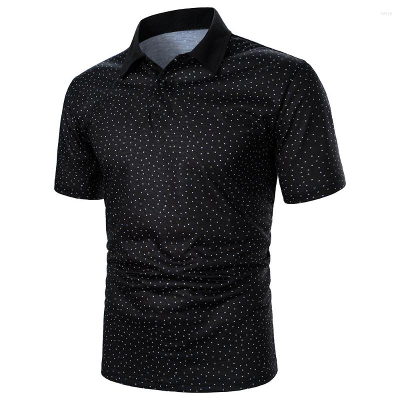 Men' Polos Men Short Sleeve Polo Shirt Dot Pattern Printing Fashion Casual Urban Business Style Tops, Black
Men' Polos Men Short Sleeve Polo Shirt Dot Pattern Printing Fashion Casual Urban Business Style Tops, Black
