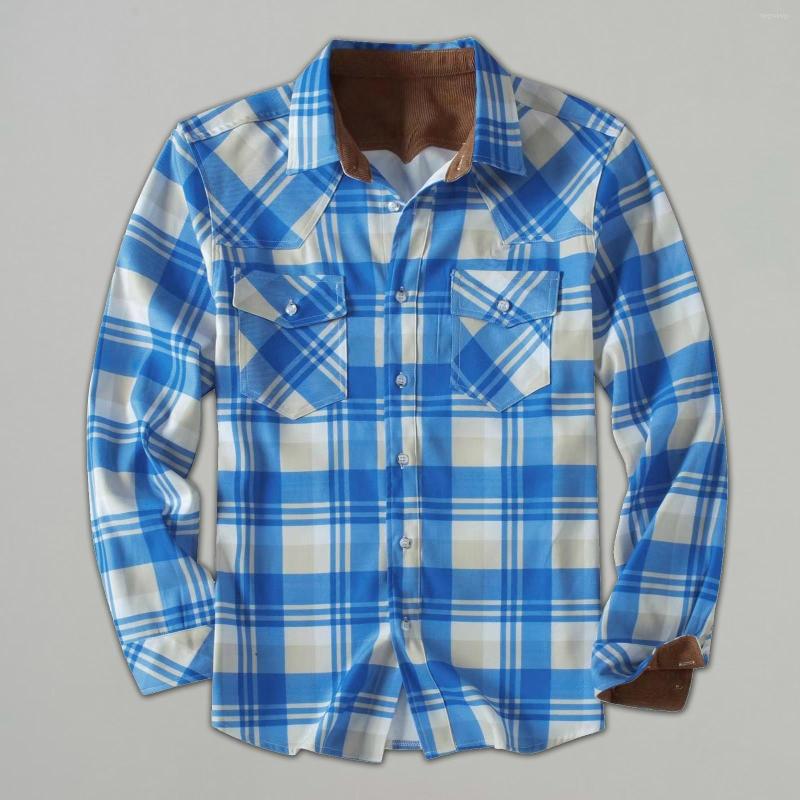 Men's T Shirts Plaid Shirt For Men Long Sleeve Casual Regular Fit Button Down Lightweight Big And Tall Dressy, Blue
Men's T Shirts Plaid Shirt For Men Long Sleeve Casual Regular Fit Button Down Lightweight Big And Tall Dressy, Blue