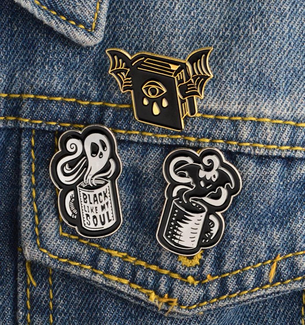 Creativity Magical Book Coffee Wings Ghost Devil Enamel Pins Badge Denim Jacket Jewelry Gifts Brooches for Women Men3858249, White
Creativity Magical Book Coffee Wings Ghost Devil Enamel Pins Badge Denim Jacket Jewelry Gifts Brooches for Women Men3858249, White