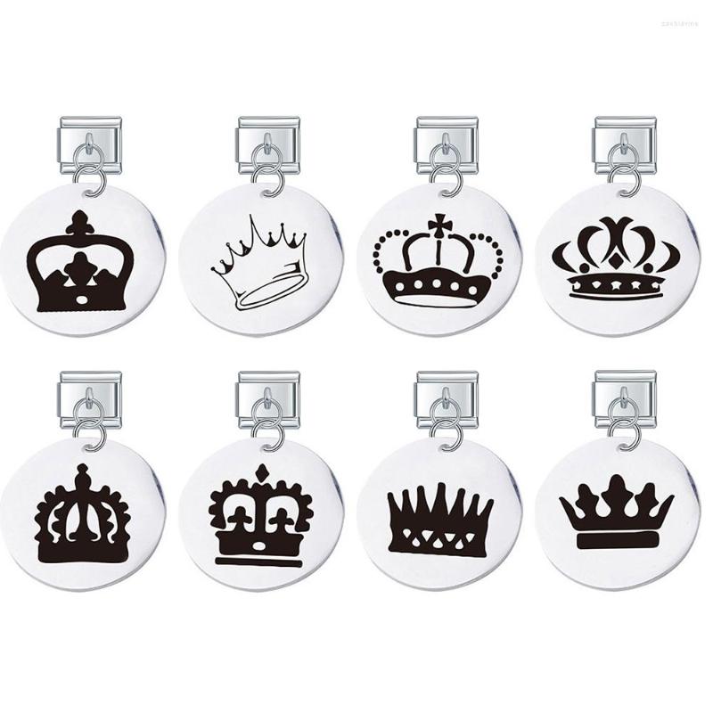 Link Bracelets Hapiship Top Women/Men Laser 20mm Round Crown Charm Links Fit 9mm Stainless Steel Bracelet Jewelry DIY Making DJ407
Link Bracelets Hapiship Top Women/Men Laser 20mm Round Crown Charm Links Fit 9mm Stainless Steel Bracelet Jewelry DIY Making DJ407